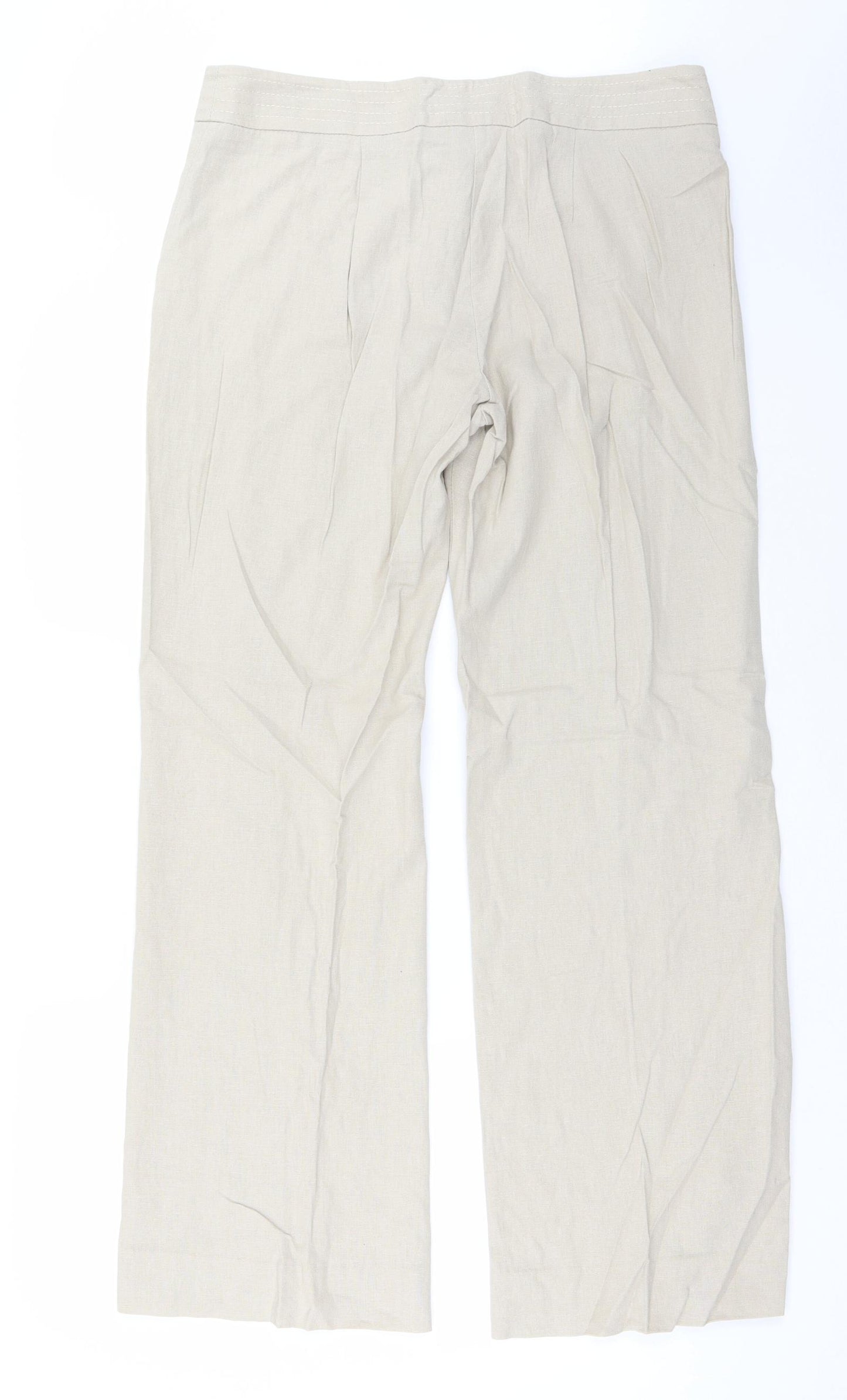 Preworn Womens Beige   Trousers  Size 34 in L32 in