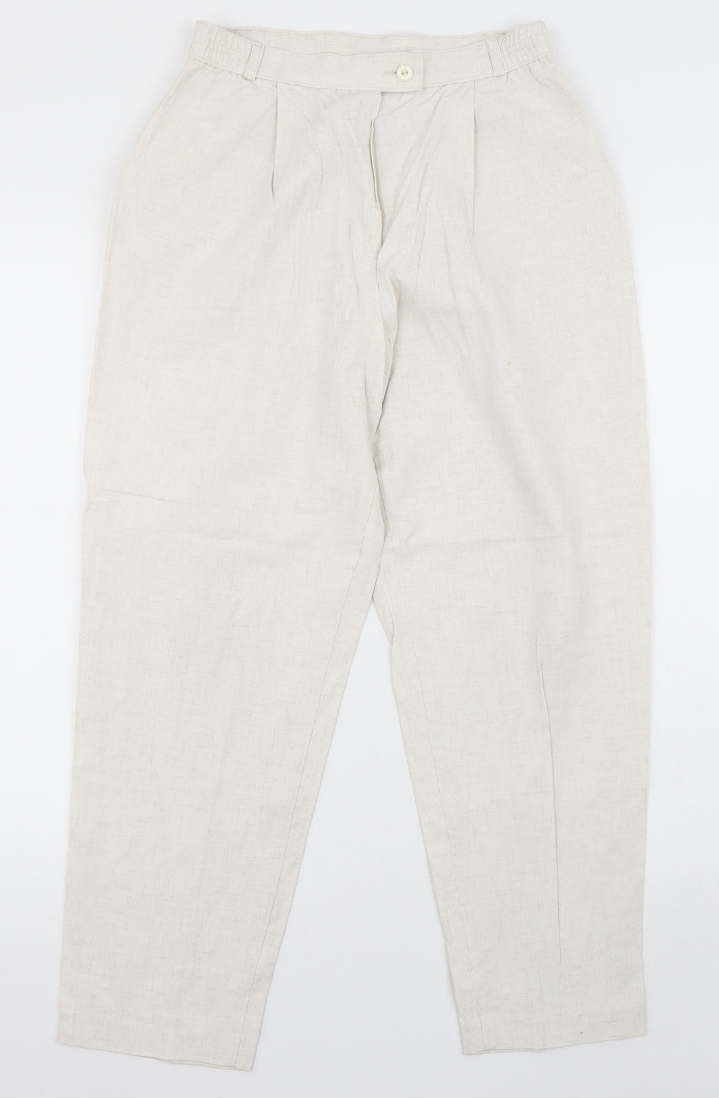 Marks and Spencer Womens Beige   Trousers  Size 12 L27 in
