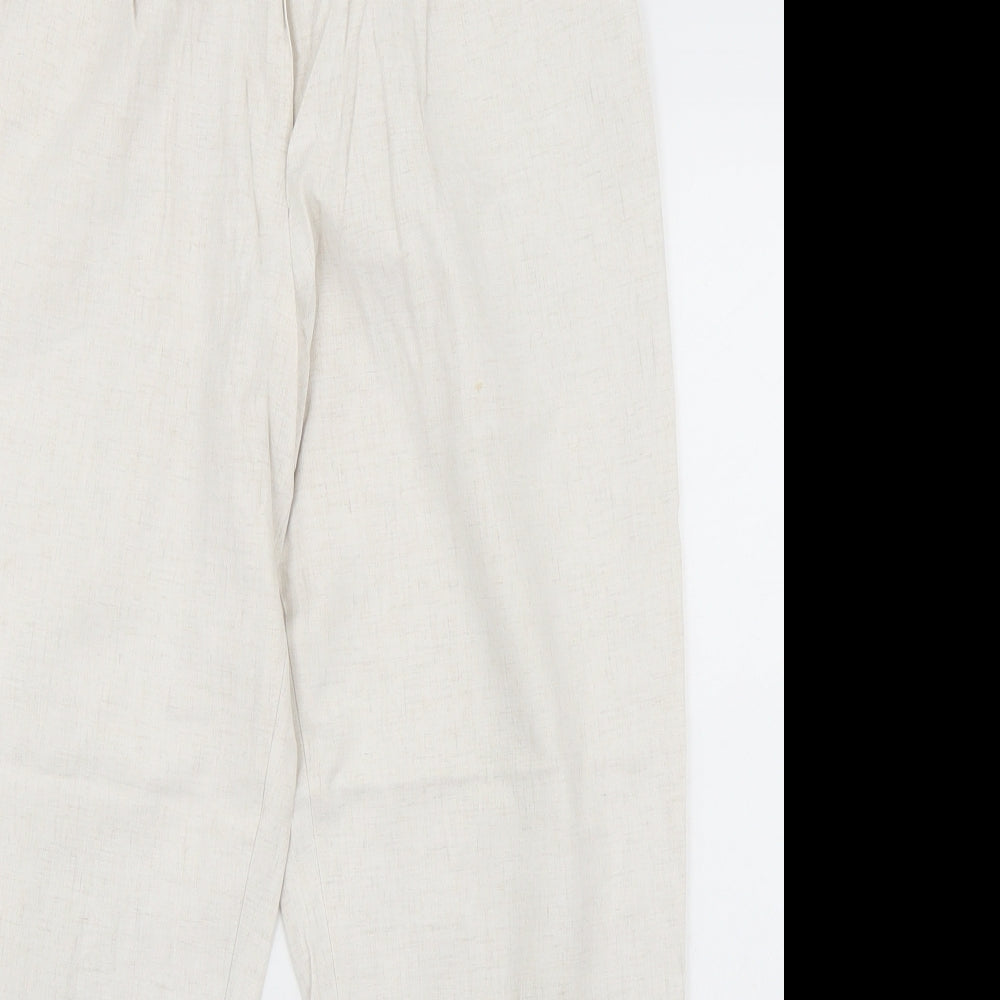 Marks and Spencer Womens Beige   Trousers  Size 12 L27 in