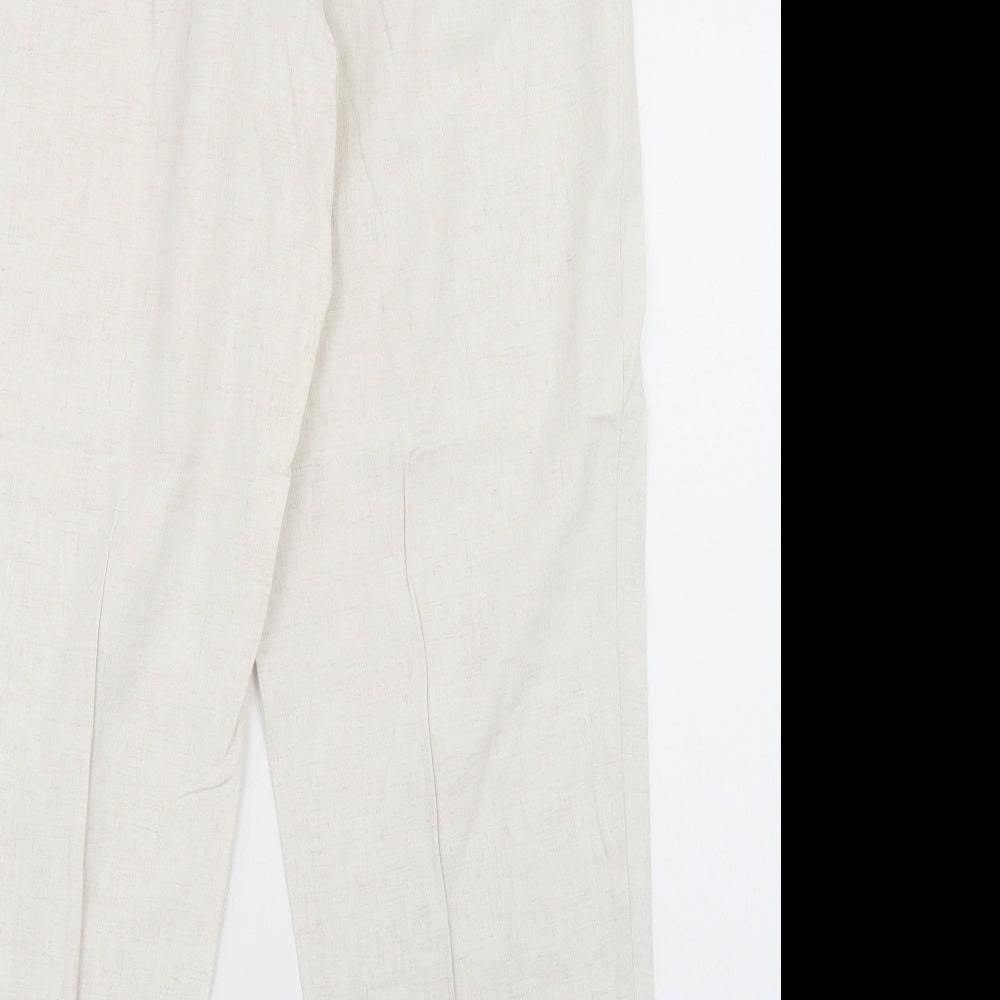 Marks and Spencer Womens Beige   Trousers  Size 12 L27 in