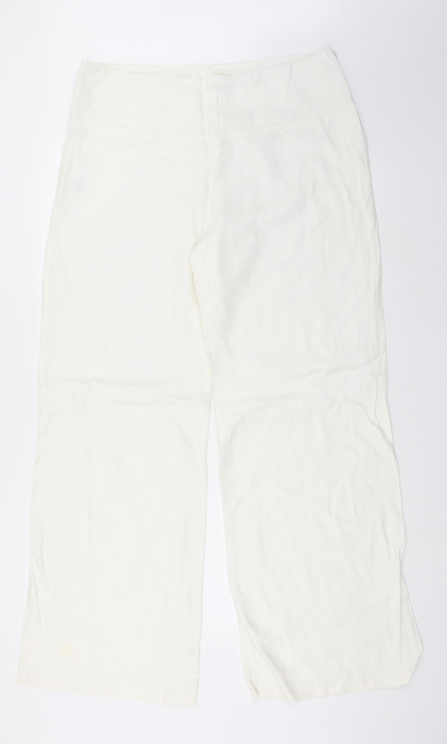 Primark Womens White   Trousers  Size 16 L32 in