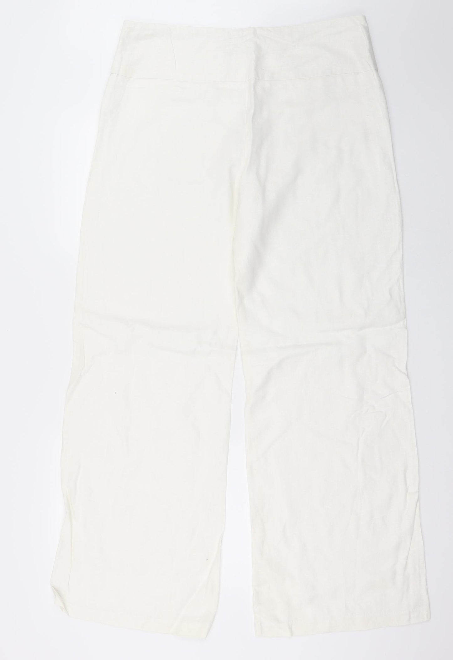 Primark Womens White   Trousers  Size 16 L32 in