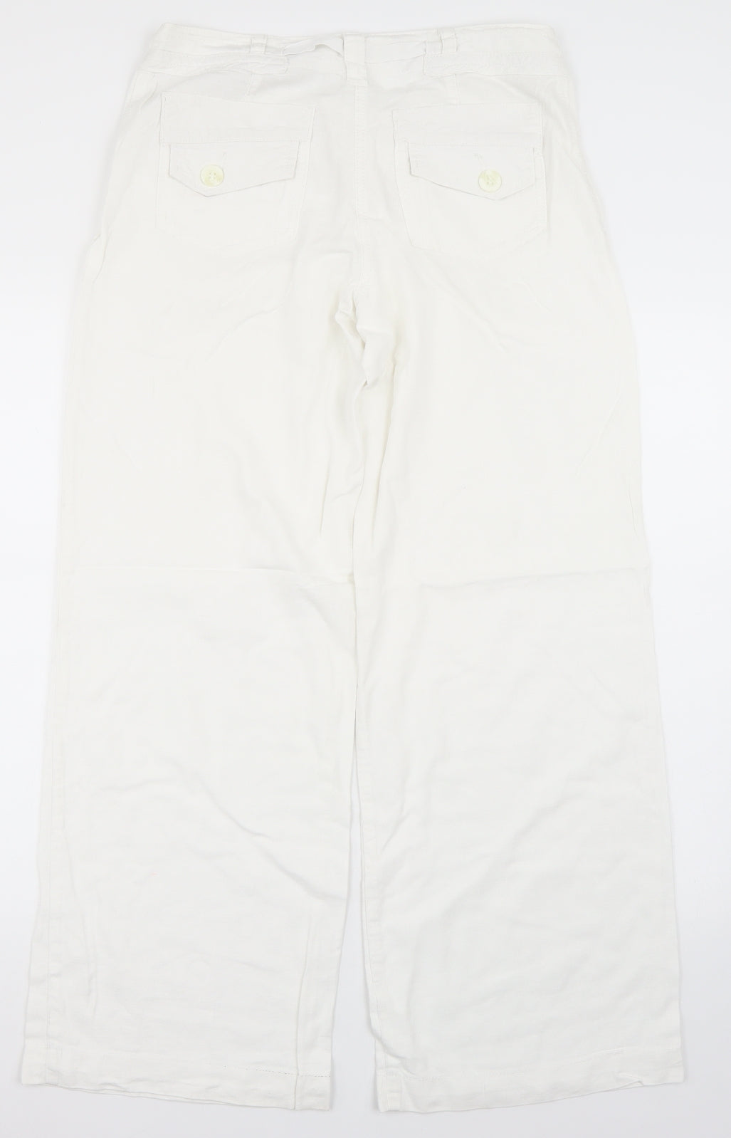 NEXT Womens White   Trousers  Size 10 L30 in