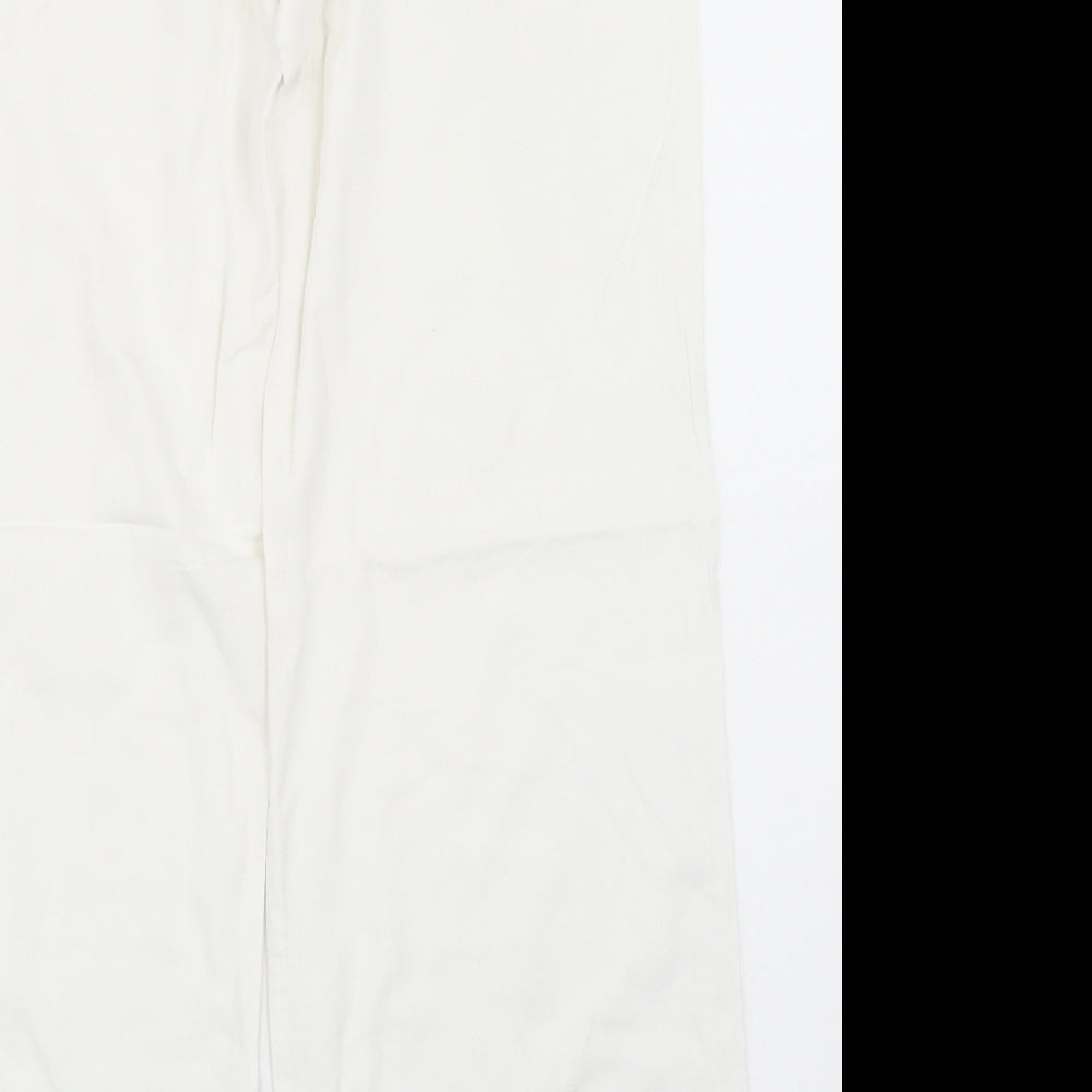 NEXT Womens White   Trousers  Size 10 L30 in