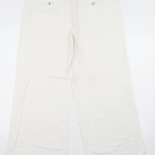 et vous Womens White   Trousers  Size 14 L30 in