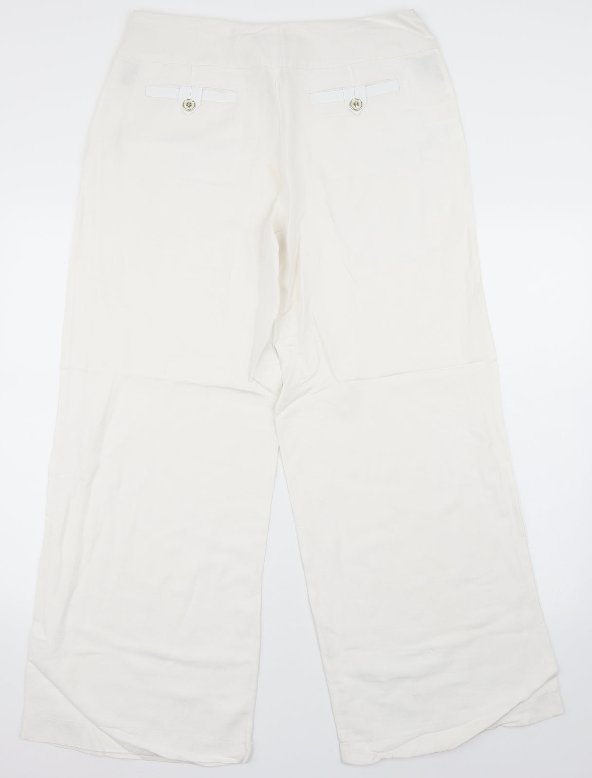 et vous Womens White   Trousers  Size 14 L30 in