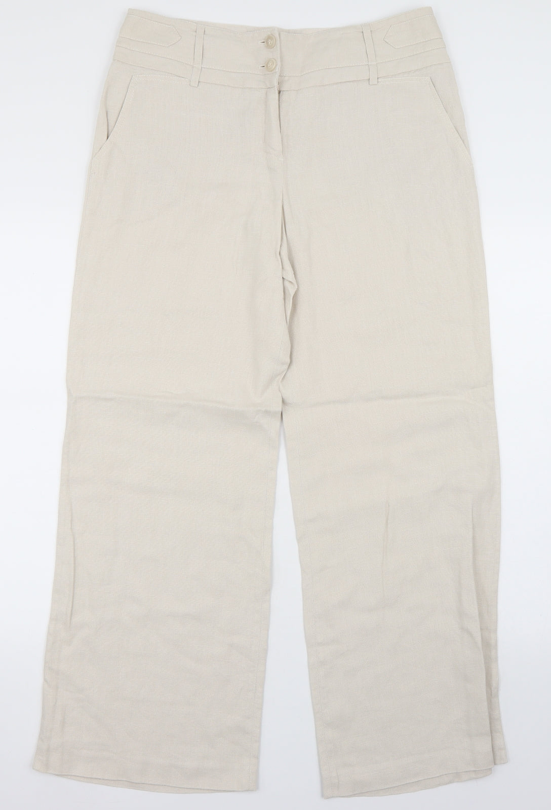 NEXT Womens Beige   Trousers  Size 34 in L29 in