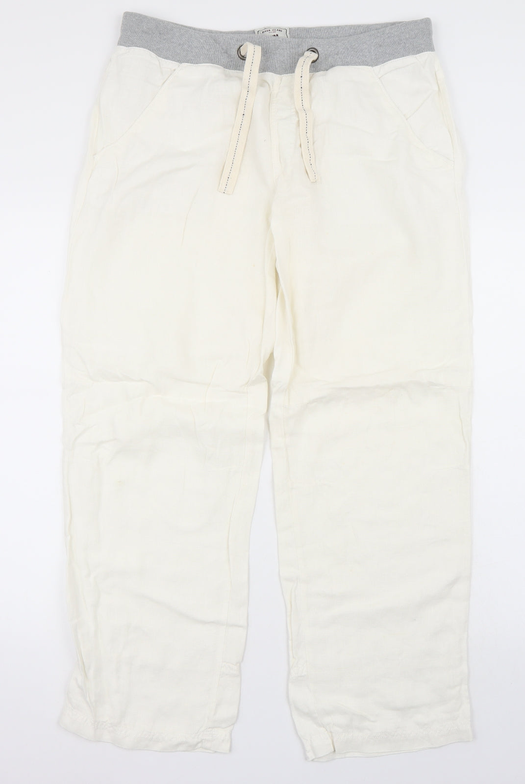 River Island Mens White   Trousers  Size 34 in L29 in