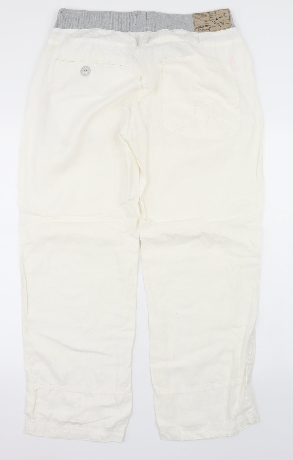 River Island Mens White   Trousers  Size 34 in L29 in