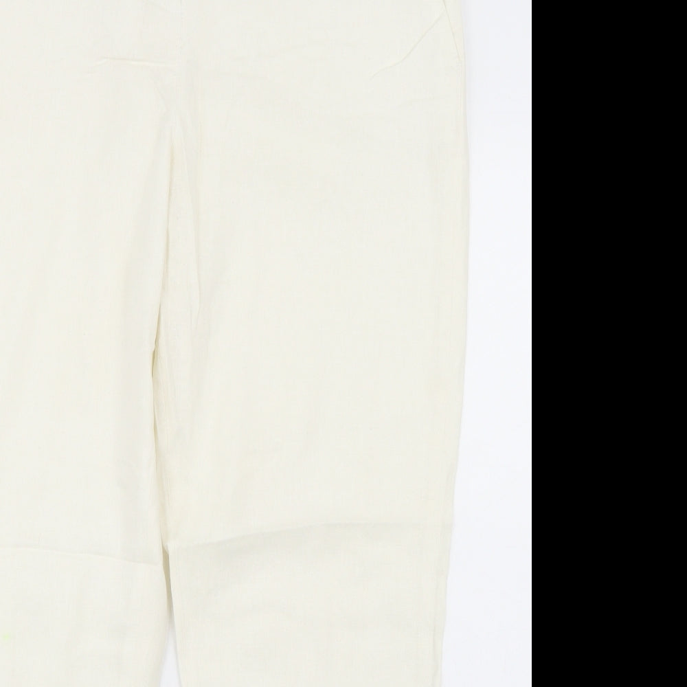 George Womens White   Trousers  Size 16 L27 in