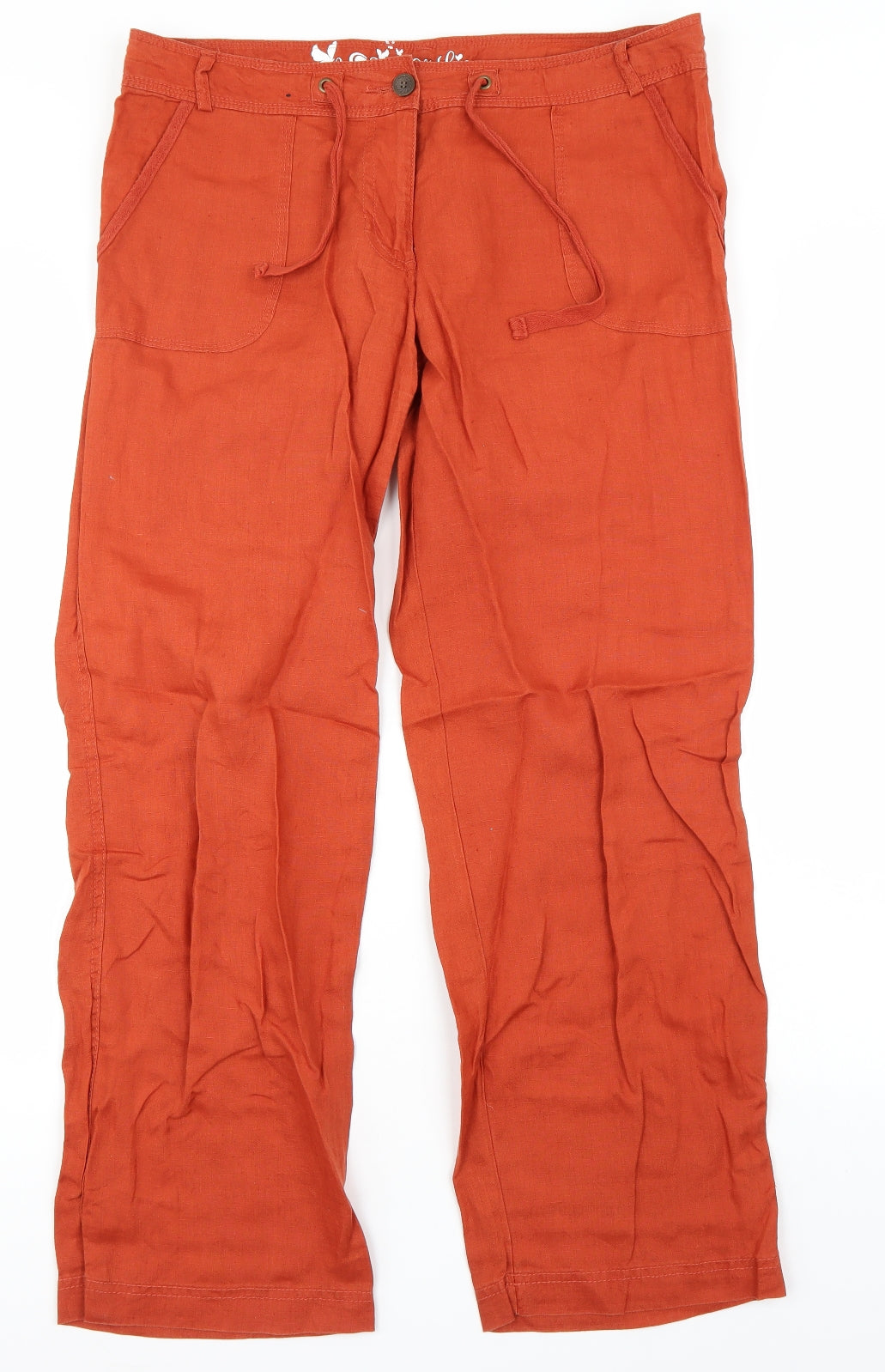 Primark Womens Orange   Trousers  Size 14 L31 in