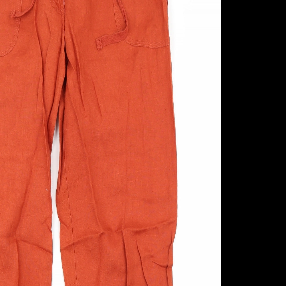 Primark Womens Orange   Trousers  Size 14 L31 in