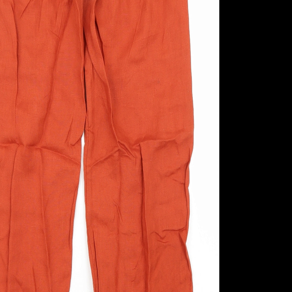 Primark Womens Orange   Trousers  Size 14 L31 in