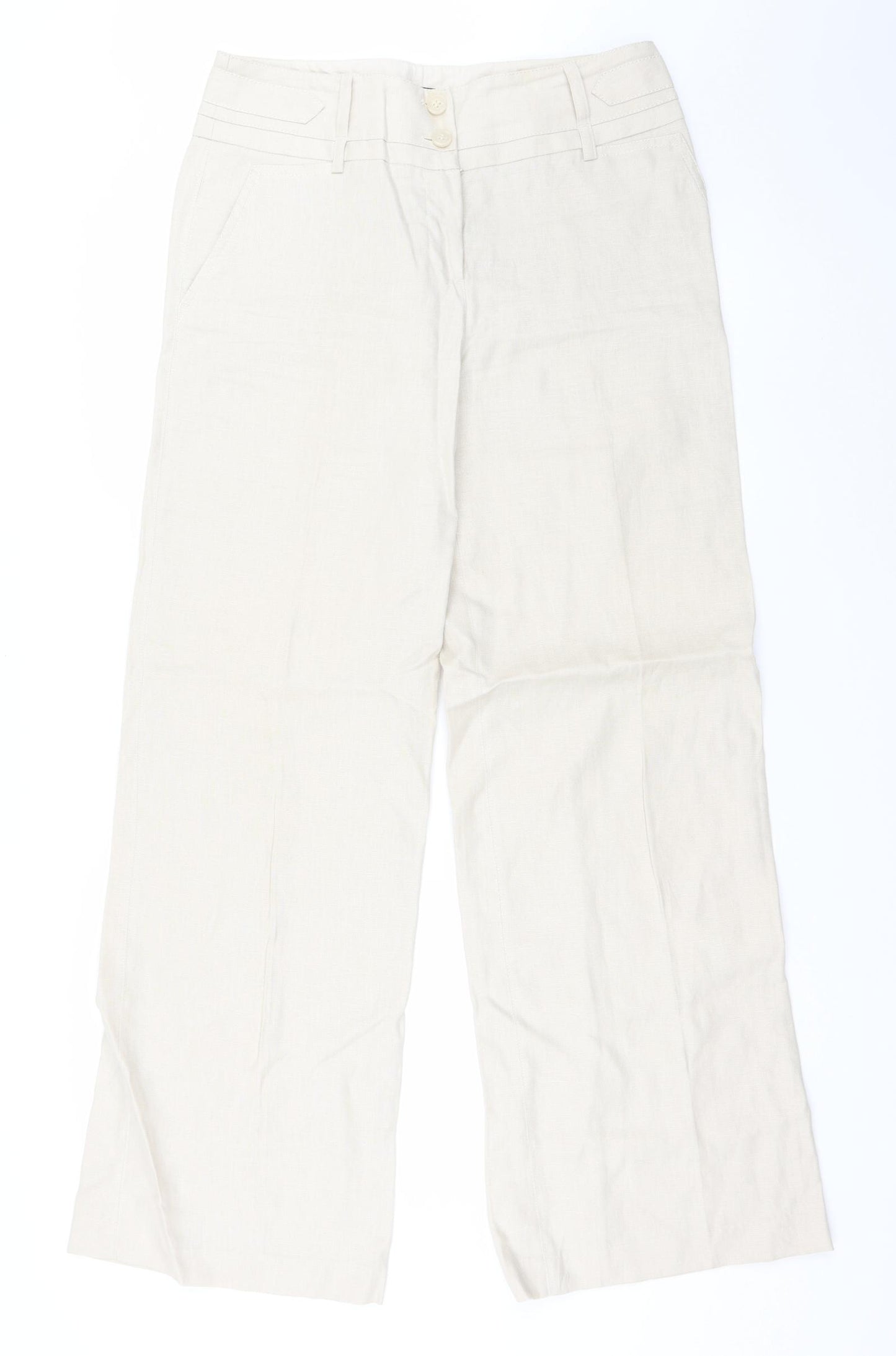 NEXT Womens Beige   Trousers  Size 12 L32 in