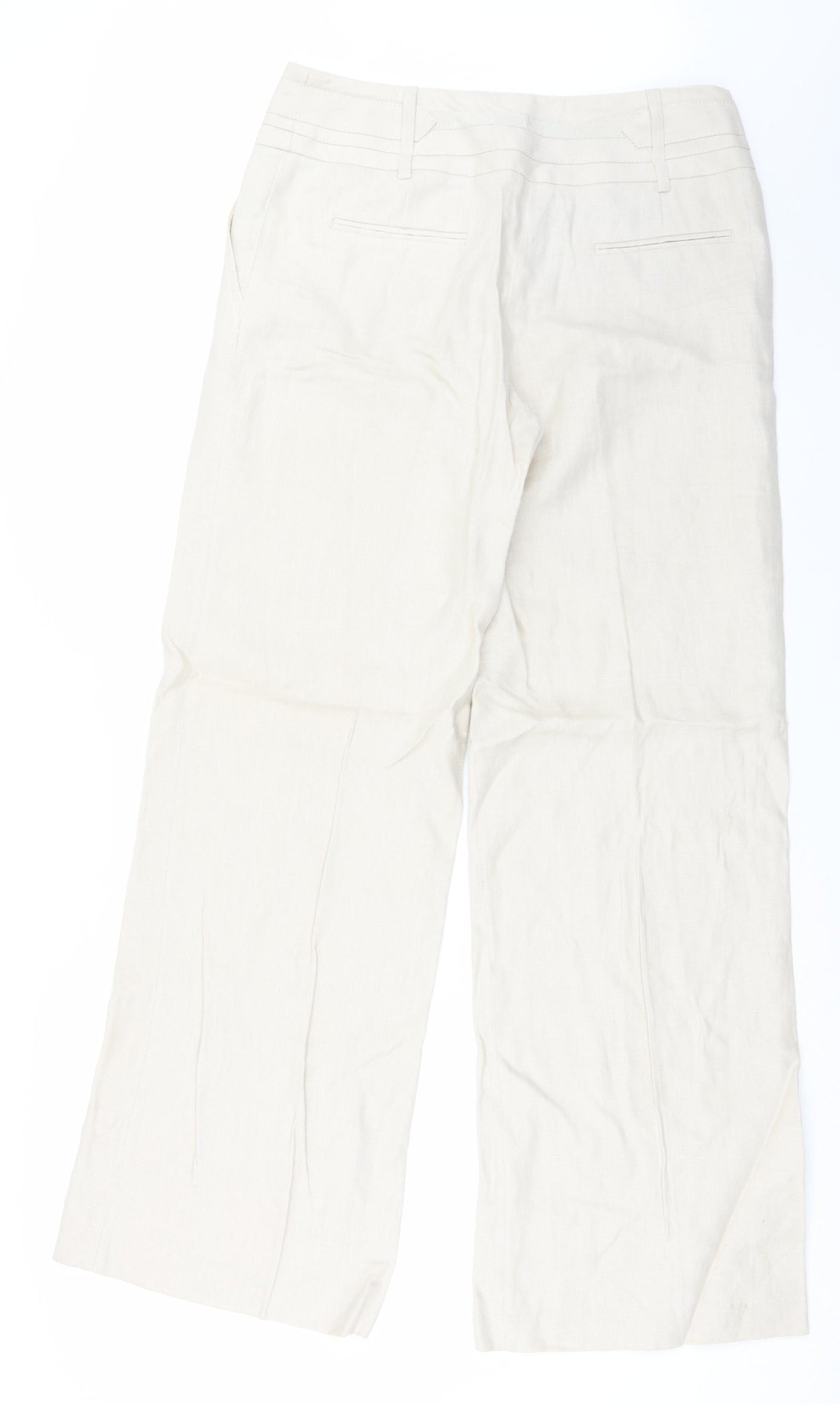 NEXT Womens Beige   Trousers  Size 12 L32 in