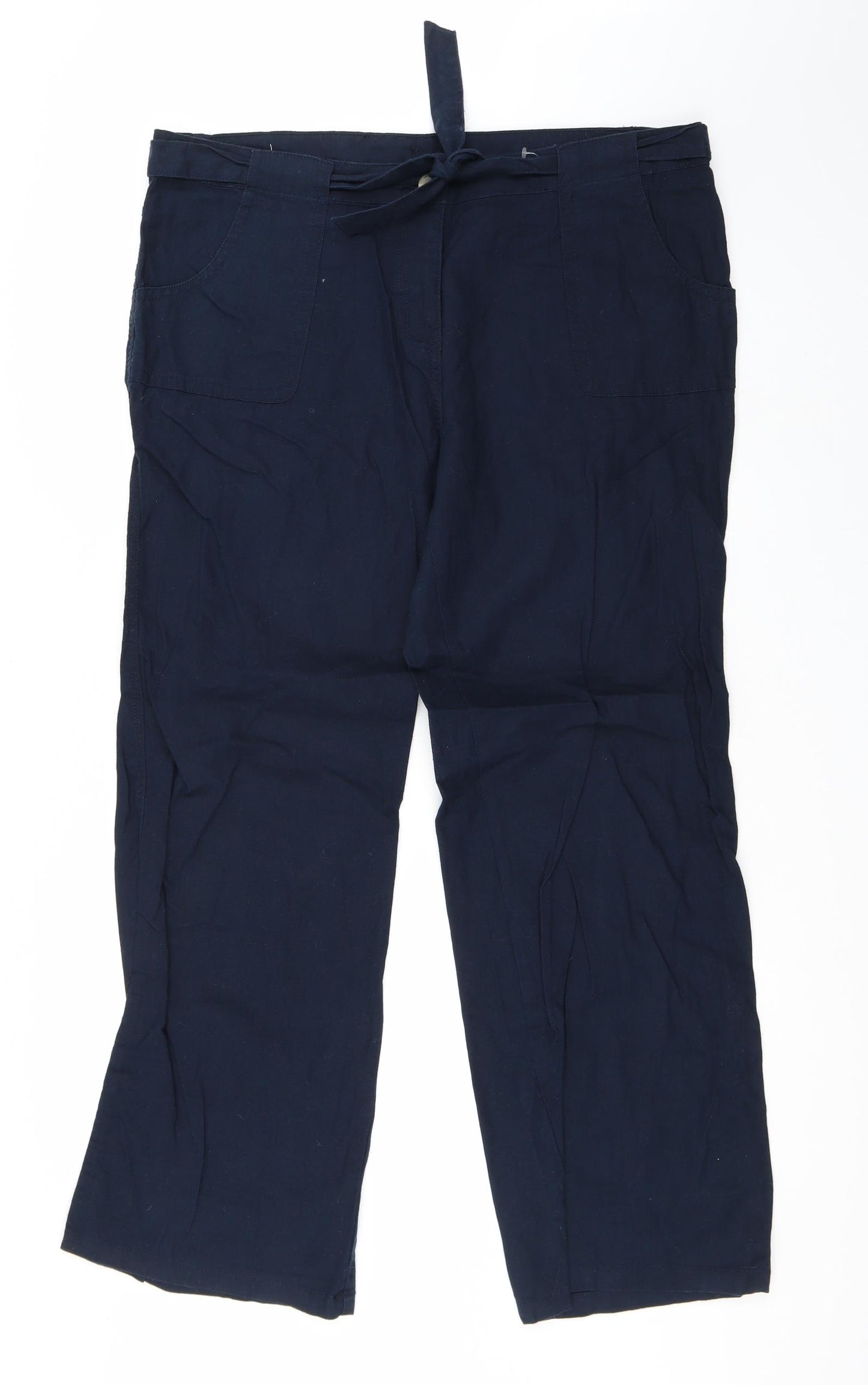 TU Womens Blue   Trousers  Size 16 L28 in