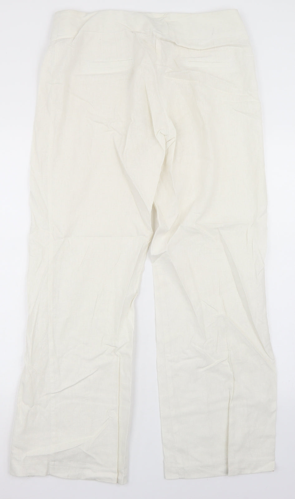 George Womens White   Trousers  Size 12 L30 in