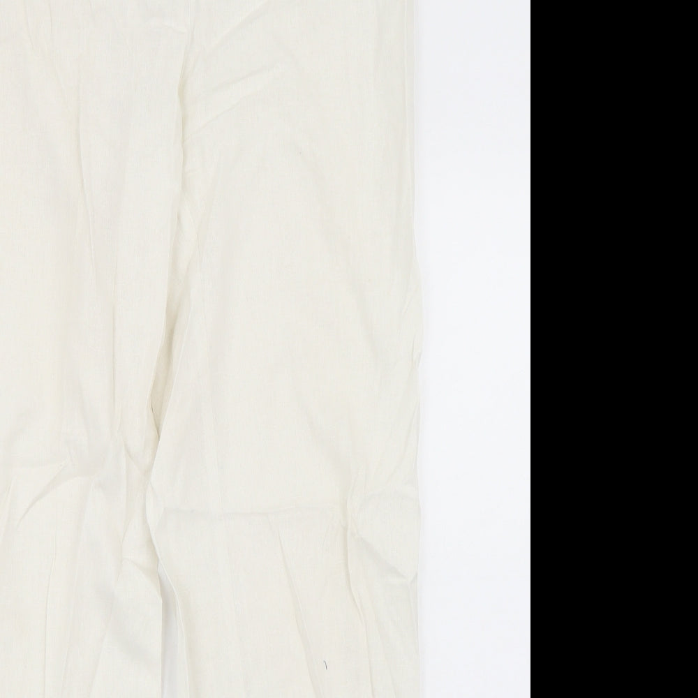 George Womens White   Trousers  Size 12 L30 in