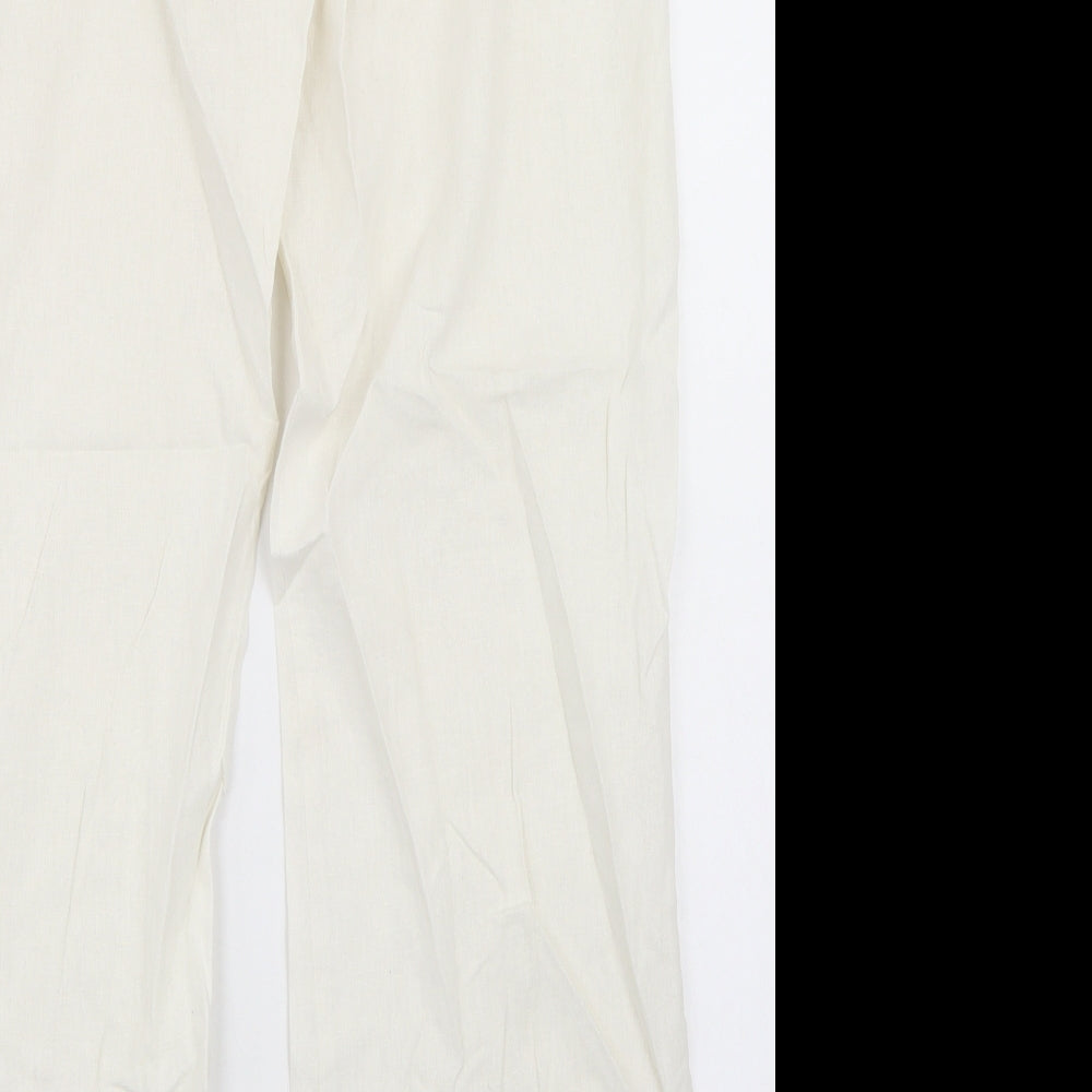 George Womens White   Trousers  Size 12 L30 in