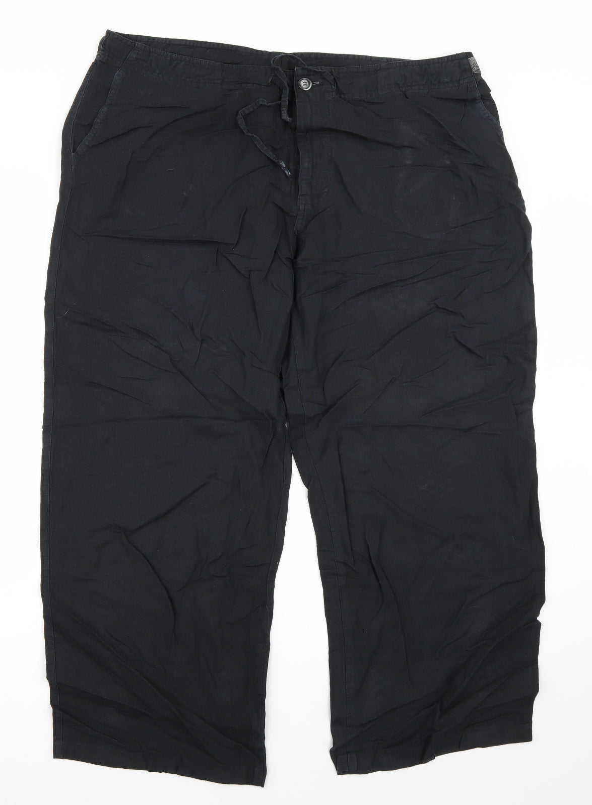 Preworn Womens Black   Trousers  Size 38 in L27 in