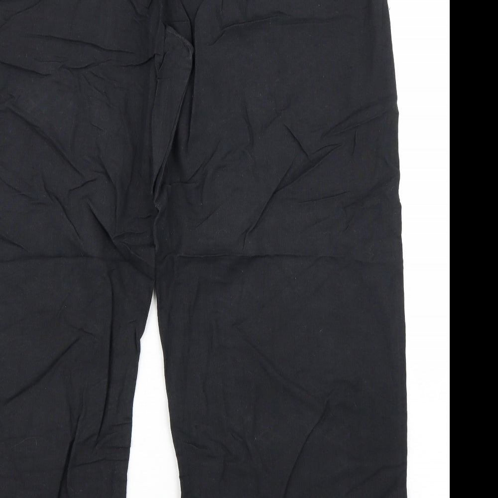 Preworn Womens Black   Trousers  Size 38 in L27 in