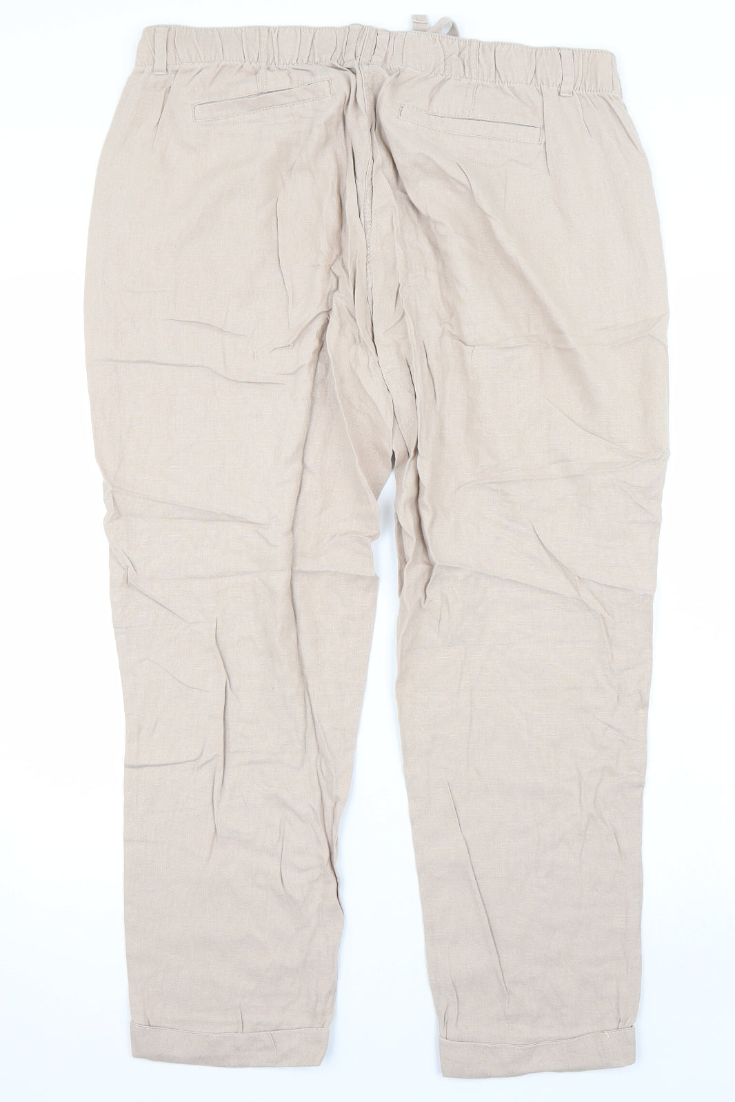 Marks and Spencer Womens Beige   Trousers  Size 16 L29 in