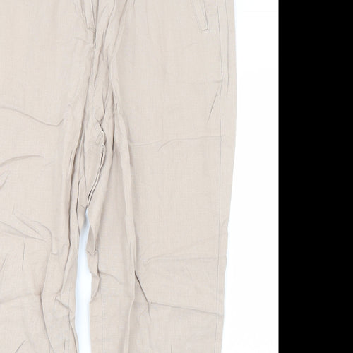Marks and Spencer Womens Beige   Trousers  Size 16 L29 in