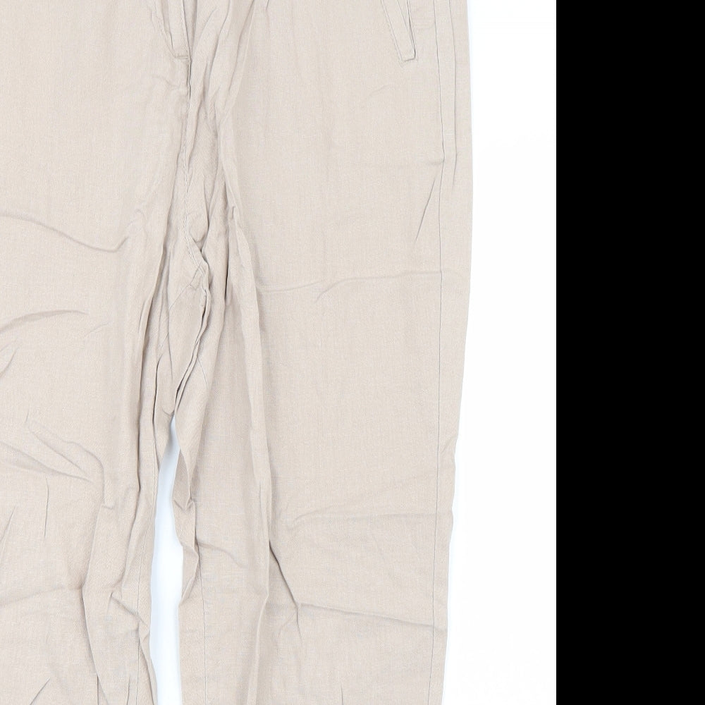 Marks and Spencer Womens Beige   Trousers  Size 16 L29 in
