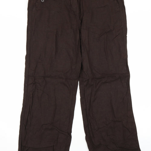 Preworn Womens Brown   Trousers  Size 14 L30 in