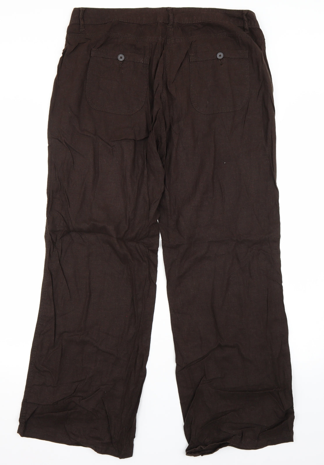 Preworn Womens Brown   Trousers  Size 14 L30 in
