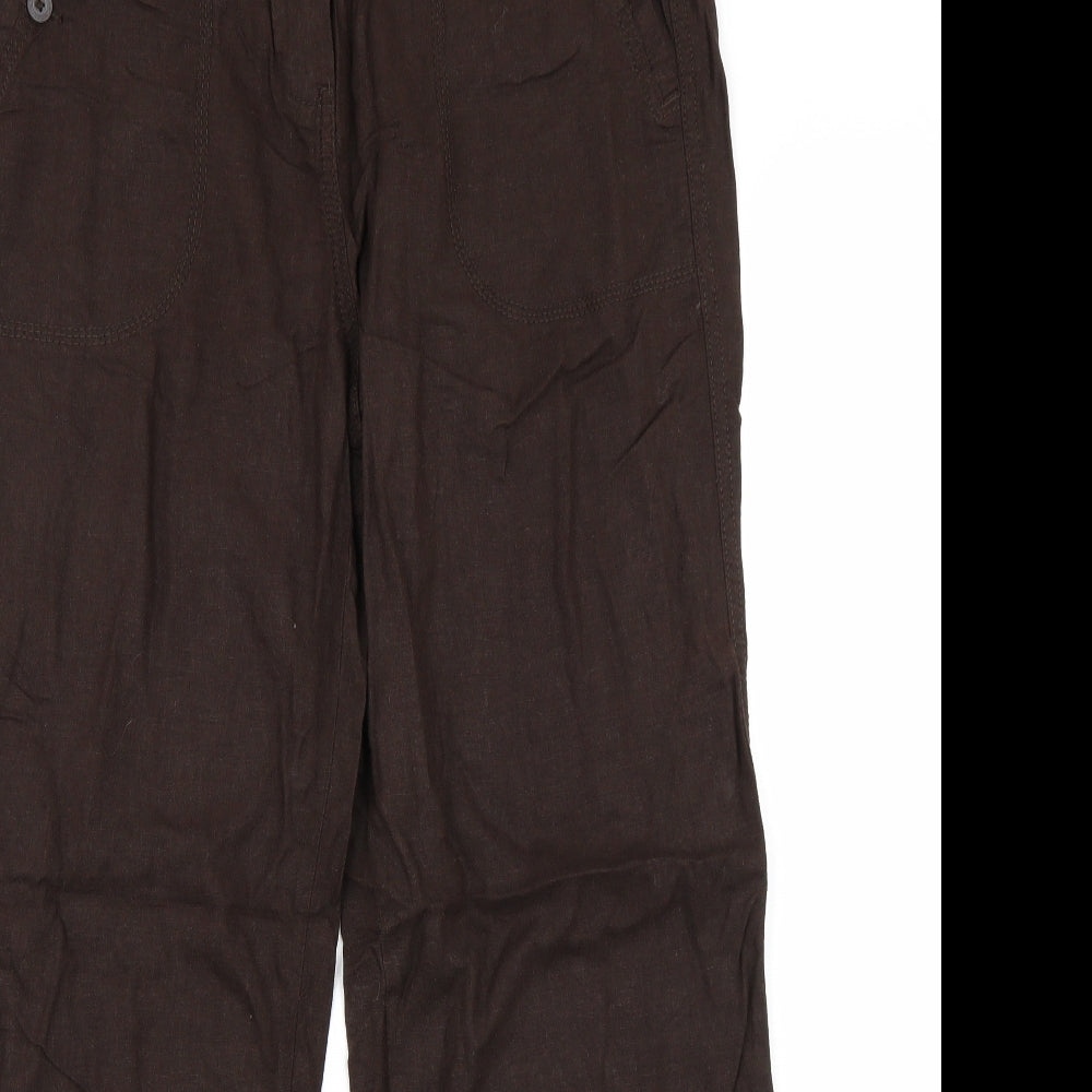 Preworn Womens Brown   Trousers  Size 14 L30 in