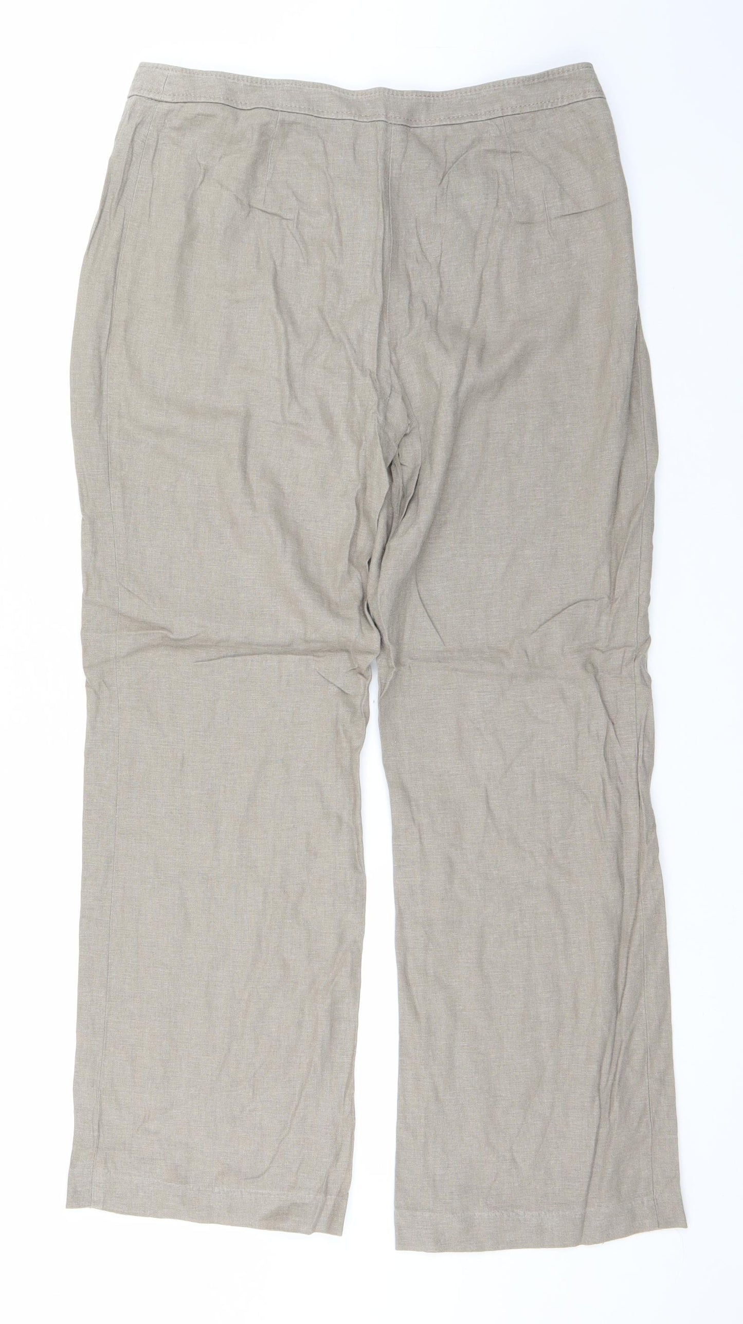 Marks and Spencer Womens Brown   Trousers  Size 12 L29 in