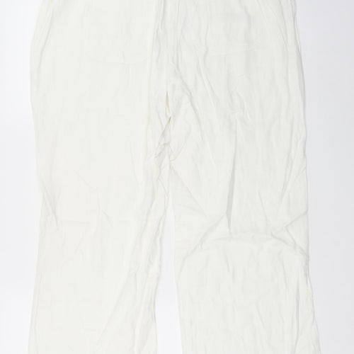George Womens White   Trousers  Size 14 L27 in