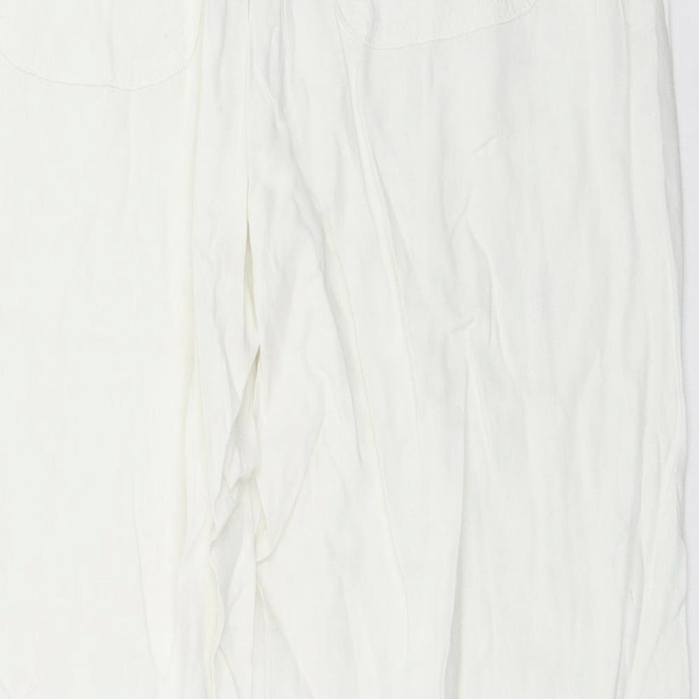 George Womens White   Trousers  Size 14 L27 in