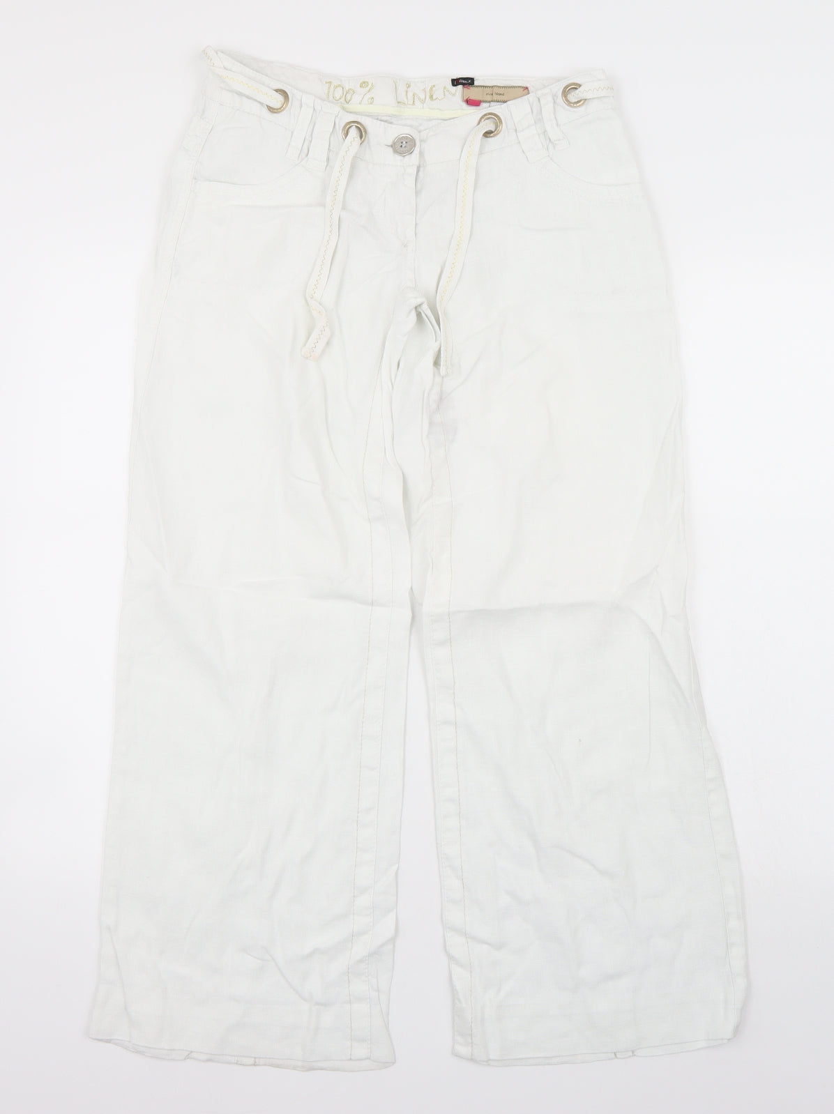 River Island Womens White   Trousers  Size 8 L28 in