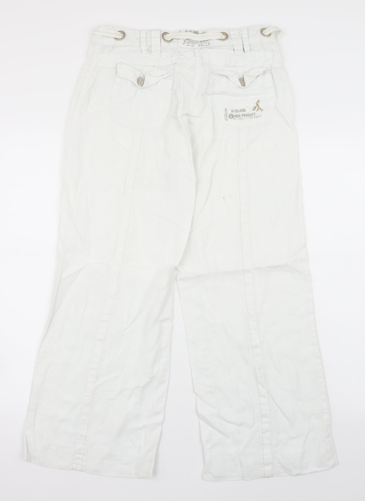 River Island Womens White   Trousers  Size 8 L28 in