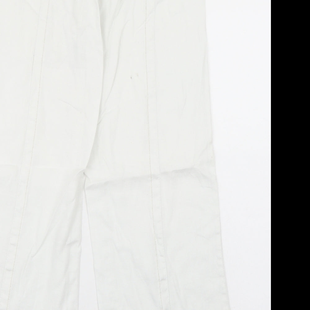 River Island Womens White   Trousers  Size 8 L28 in