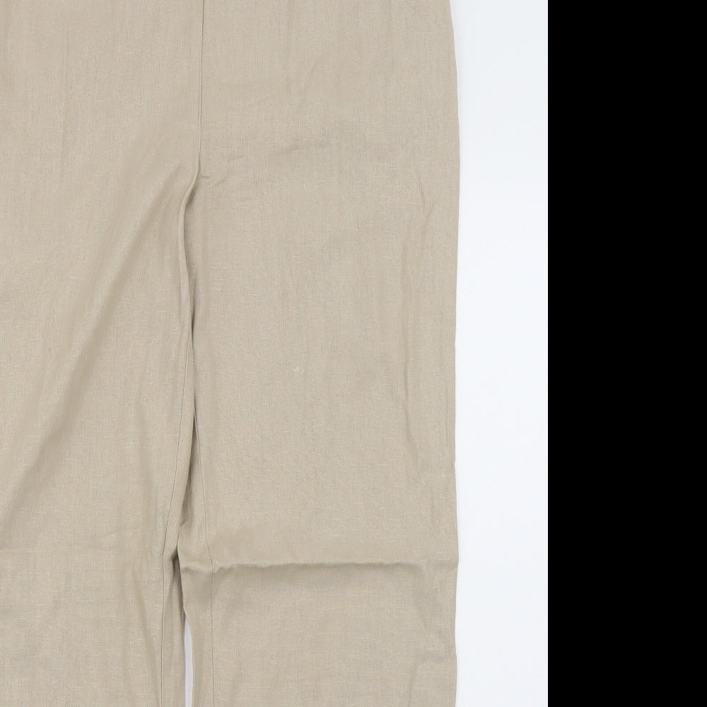 Papaya Womens Beige   Trousers  Size 12 L29 in