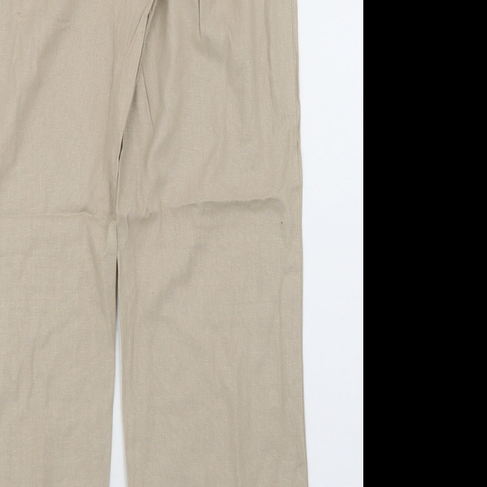 Papaya Womens Beige   Trousers  Size 12 L29 in