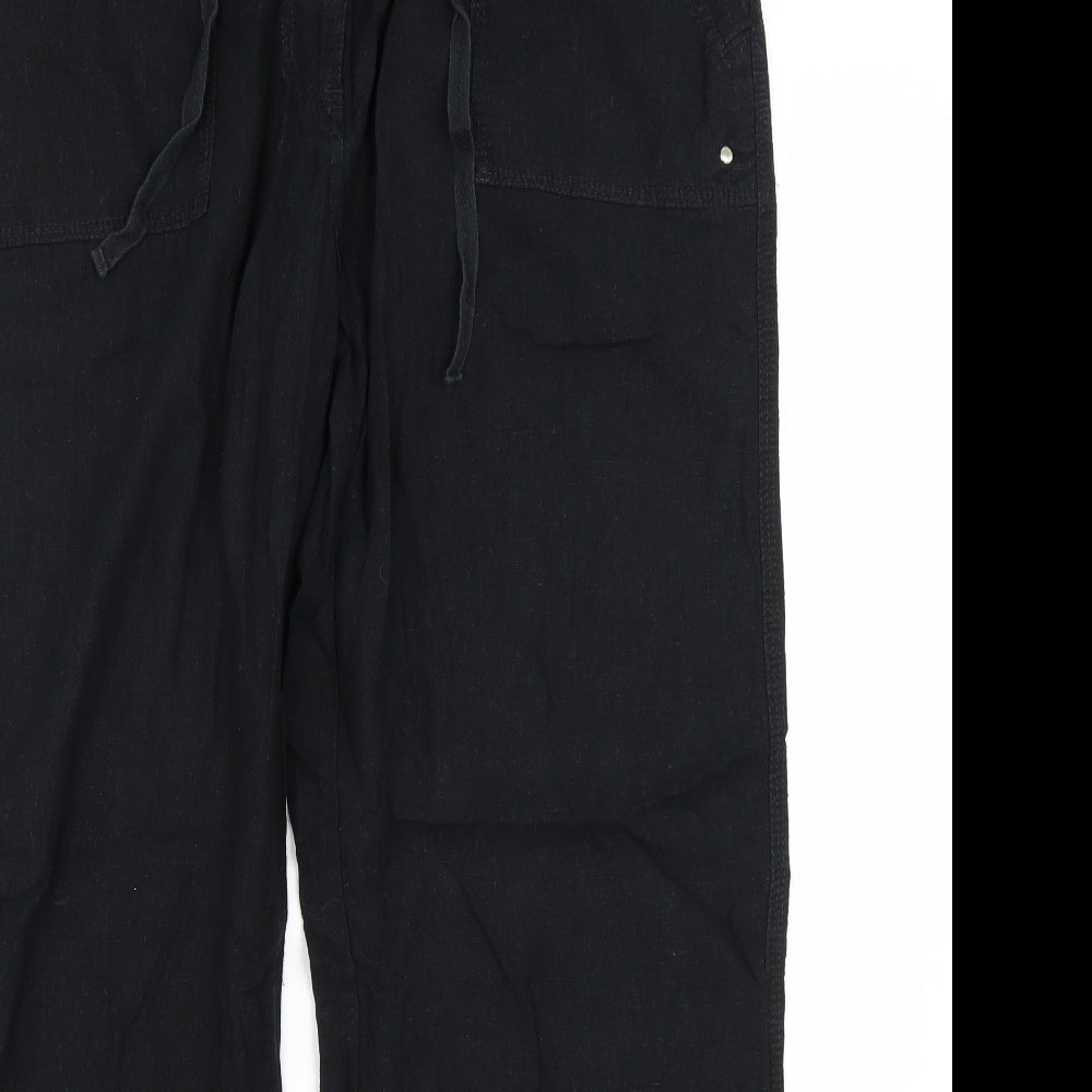 Papaya Womens Black   Trousers  Size 18 L30 in