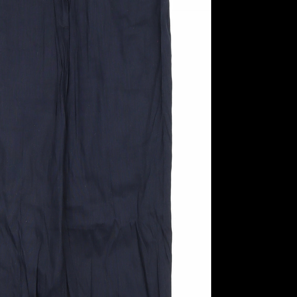 Marks and Spencer Womens Blue   Trousers  Size 10 L25 in