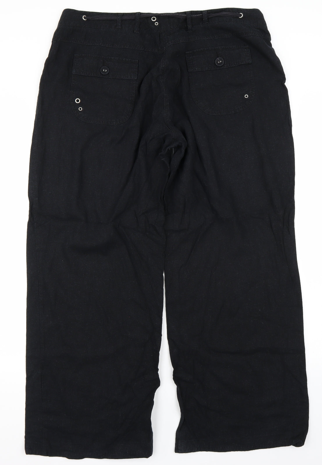 Papaya Womens Black   Trousers  Size 18 L30 in