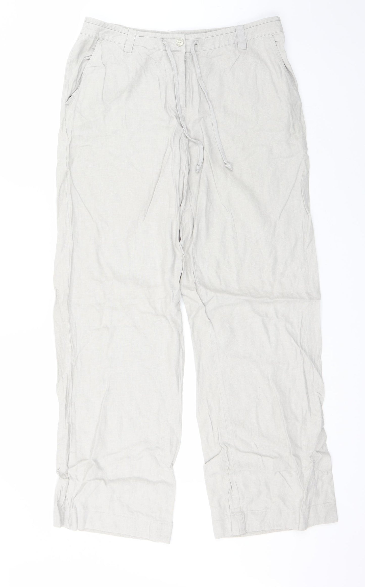 NEXT Womens Grey   Trousers  Size 12 L31 in