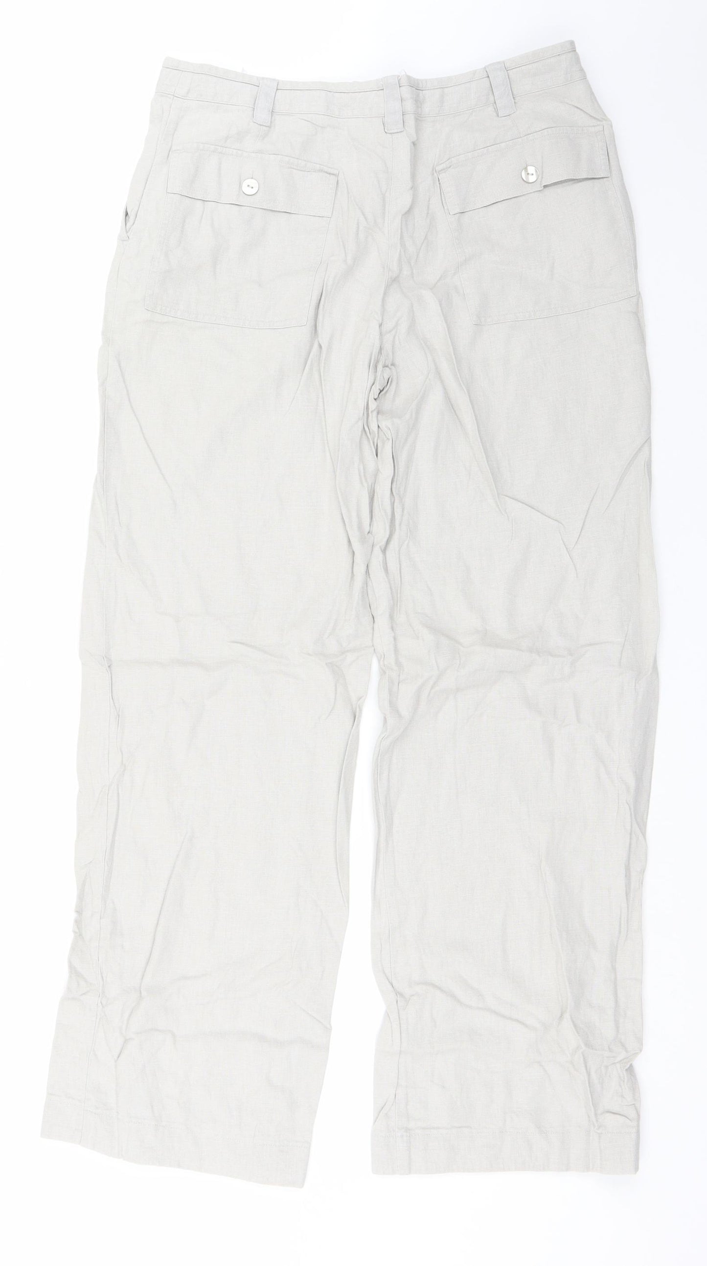 NEXT Womens Grey   Trousers  Size 12 L31 in