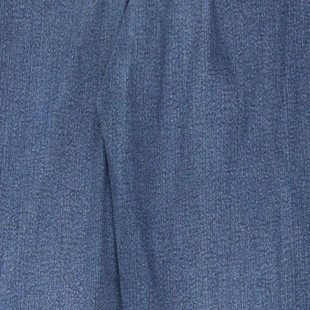 Marks and Spencer Womens Beige  Denim Straight Jeans Size 16 L28 in