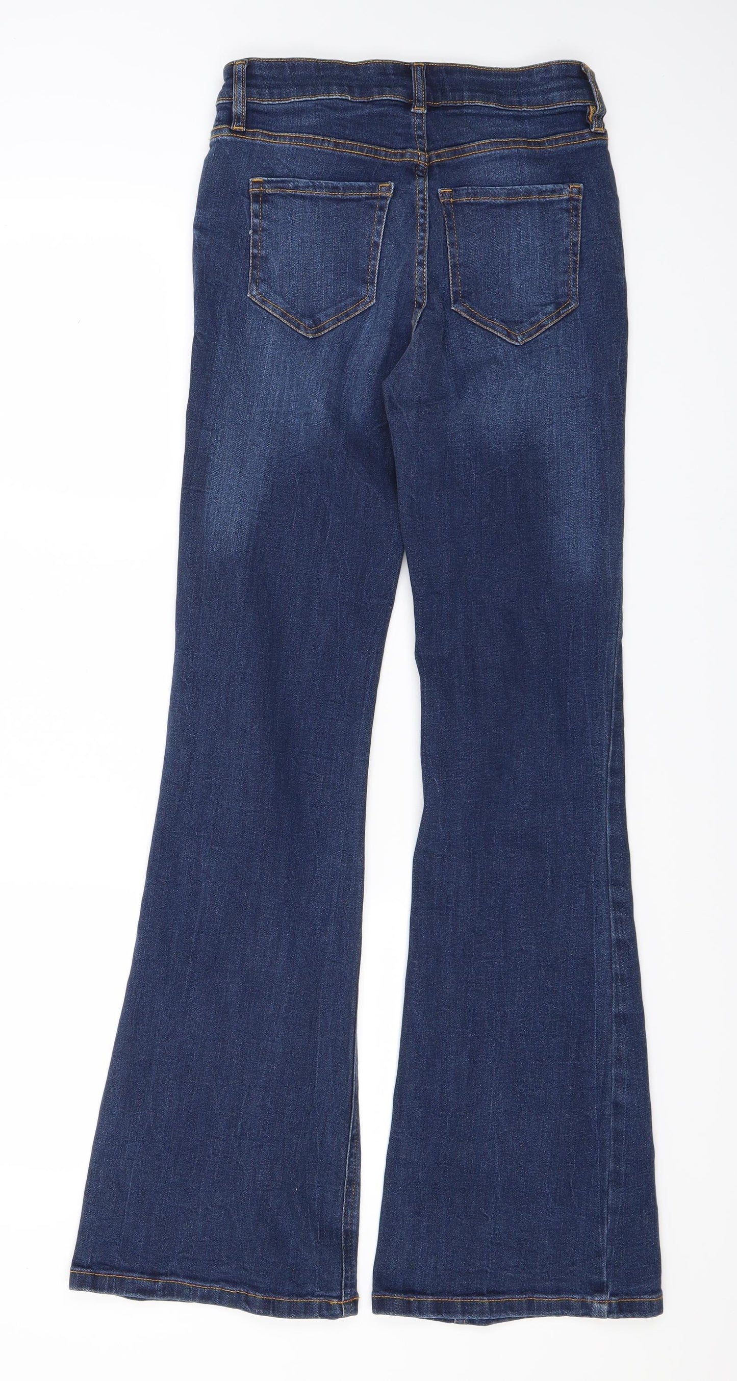 F&F Womens Blue  Denim Flared Jeans Size 6 L31 in