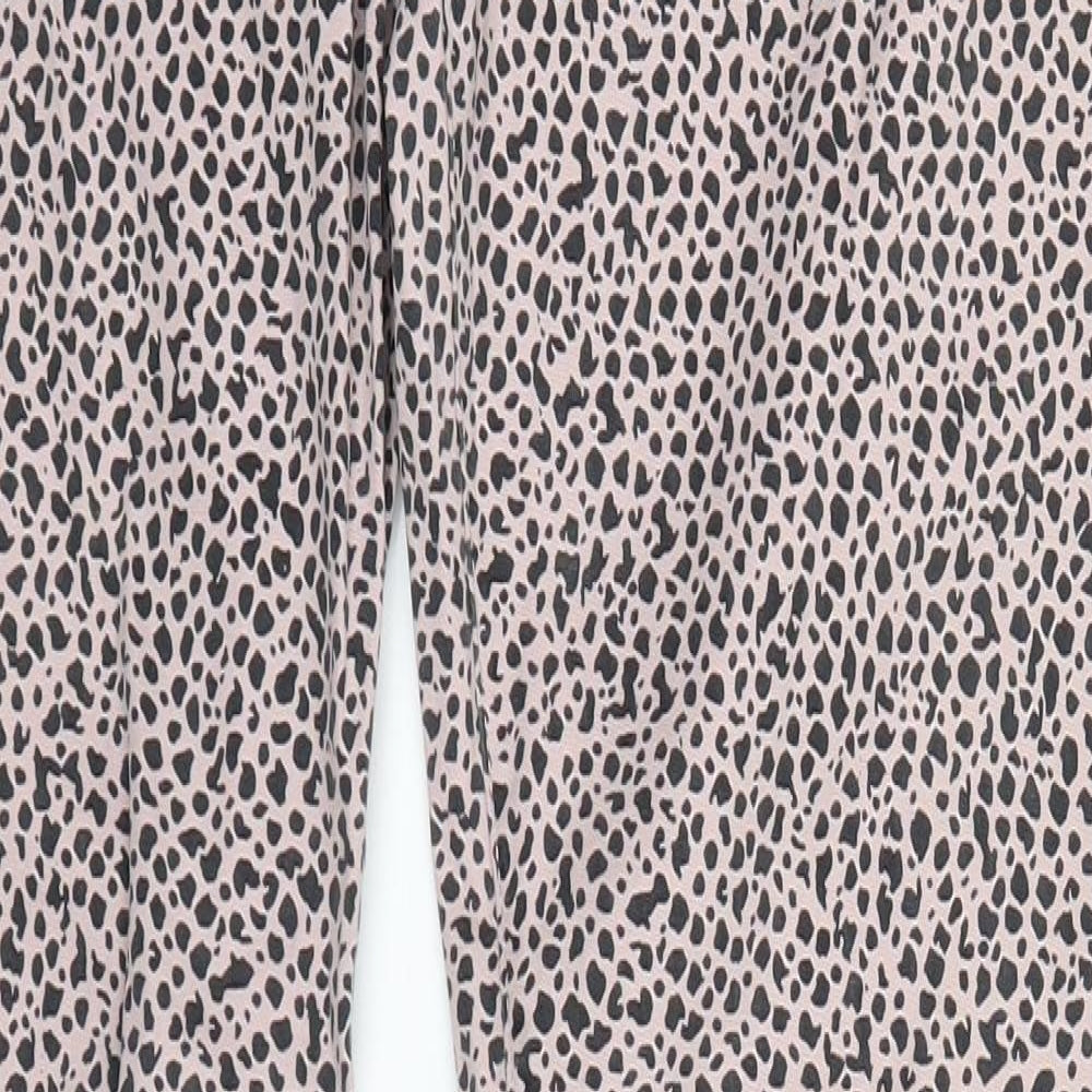 O'Neill Womens Pink Animal Print Denim Straight Jeans Size 10 L31 in