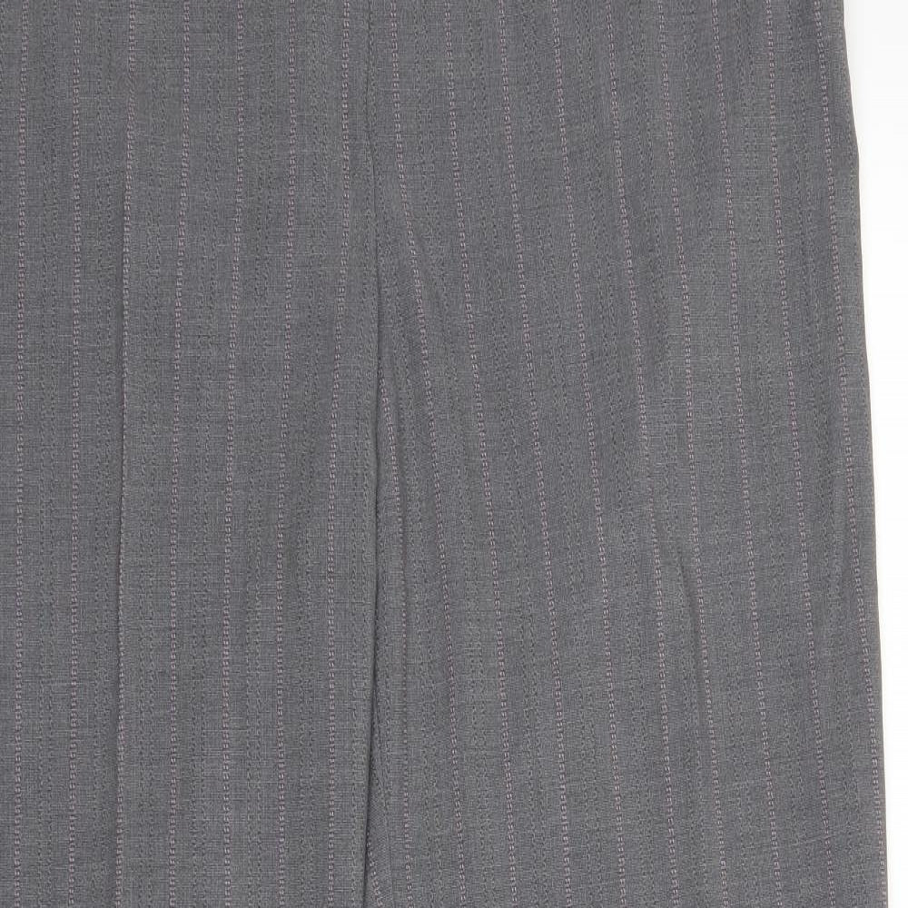 Marks and Spencer Womens Grey   Trouser Suit Suit Trousers Size 14 L27 in - short