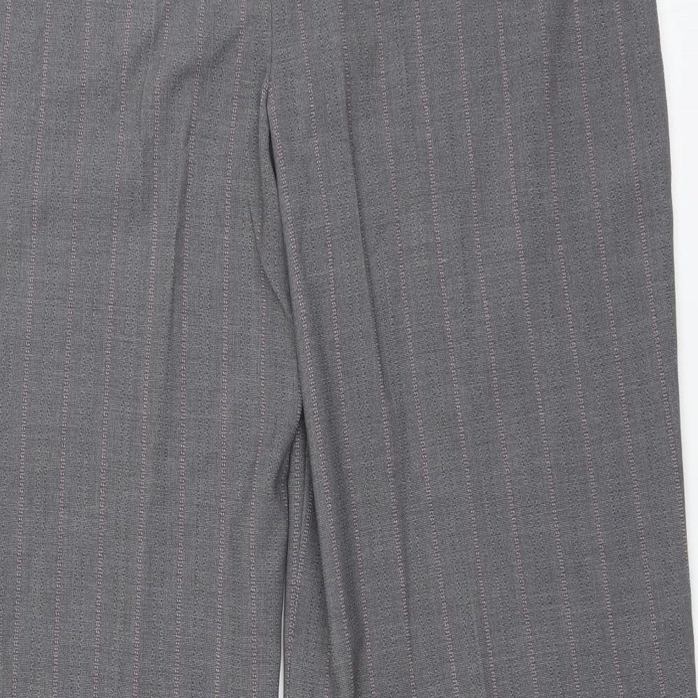 Marks and Spencer Womens Grey   Trouser Suit Suit Trousers Size 14 L27 in - short