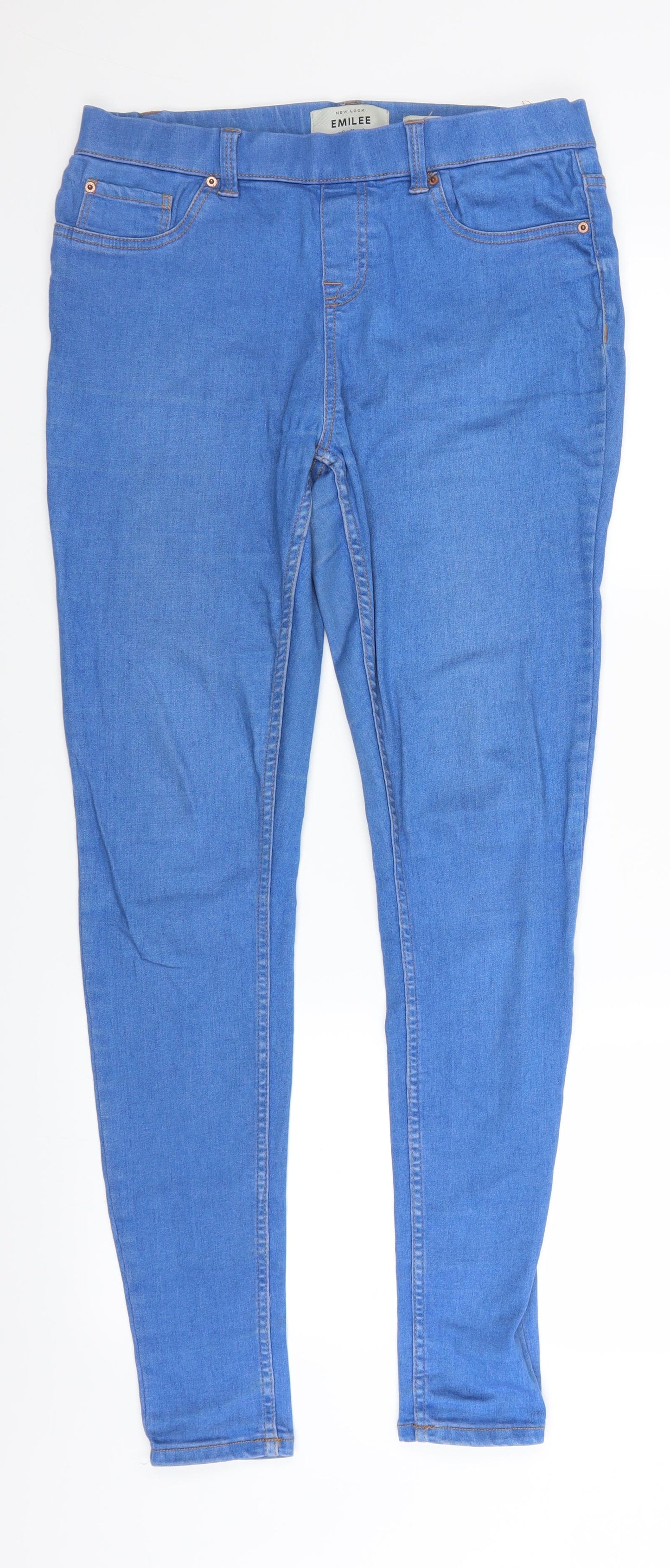 New Look Womens Blue  Denim Jegging Jeans Size 12 L30 in